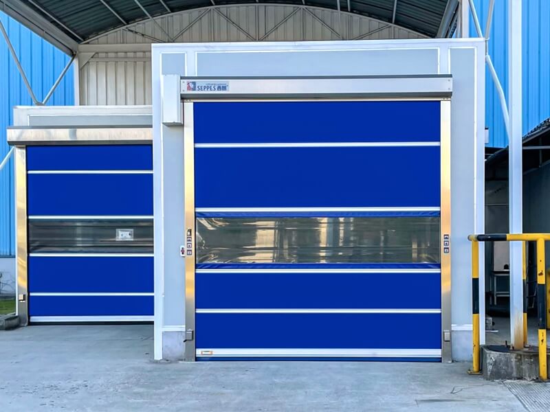 常熟恩斯克车间防尘升级：美高门业智能快速卷帘门助力高效生产插图