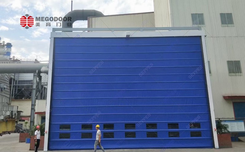 苏州张家港大型门洞背带式快速堆积门插图2