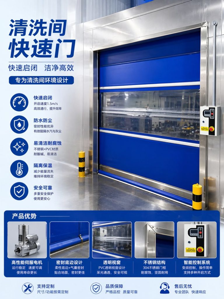 苏州工业清洗间快速门定制厂家|美高门业缩略图 苏州工业清洗间快速门定制厂家|美高门业缩略图